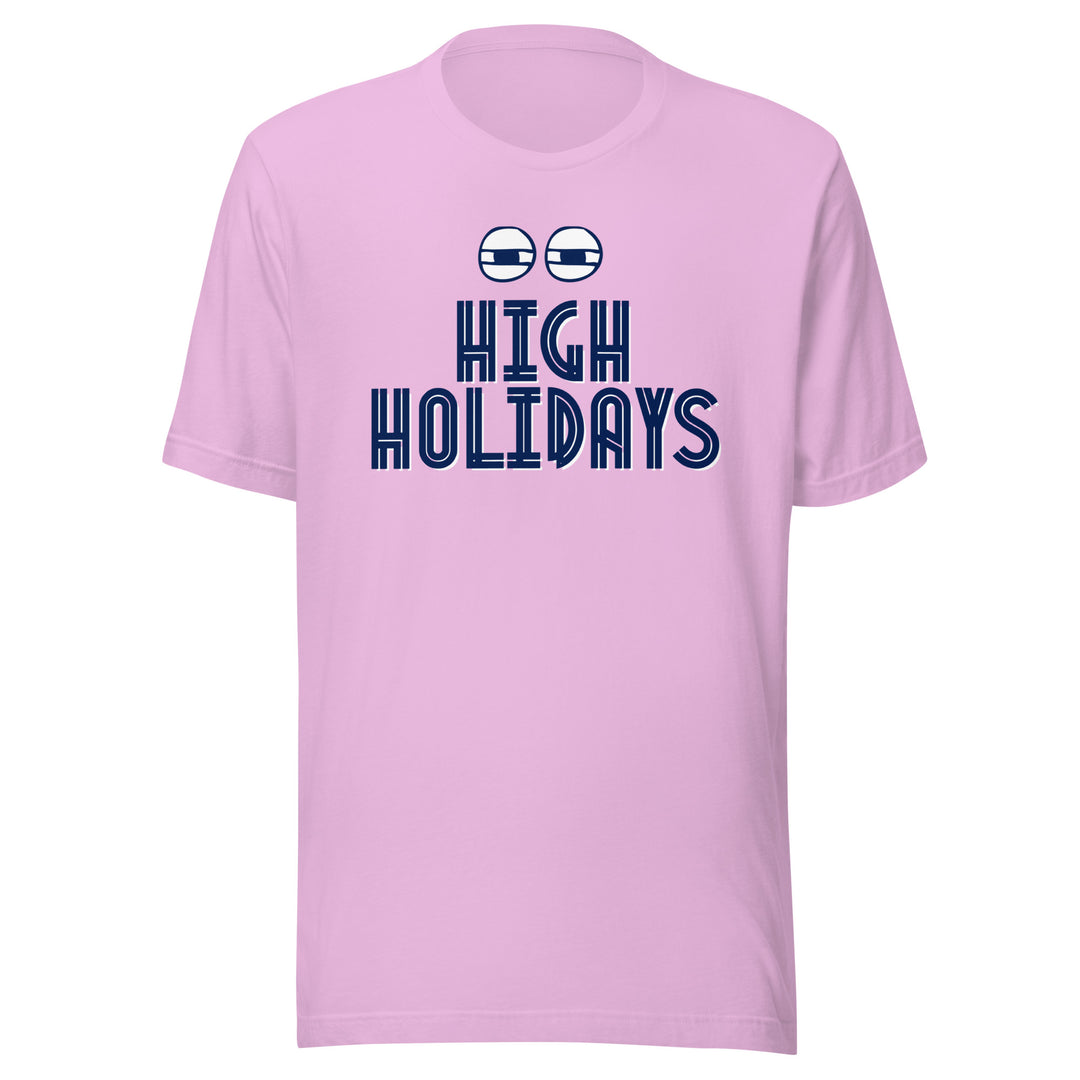 High Holidays Jewish pride t-shirt in Lilac - front view
