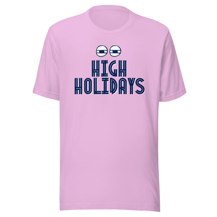 High Holidays Jewish pride t-shirt in Lilac - front view