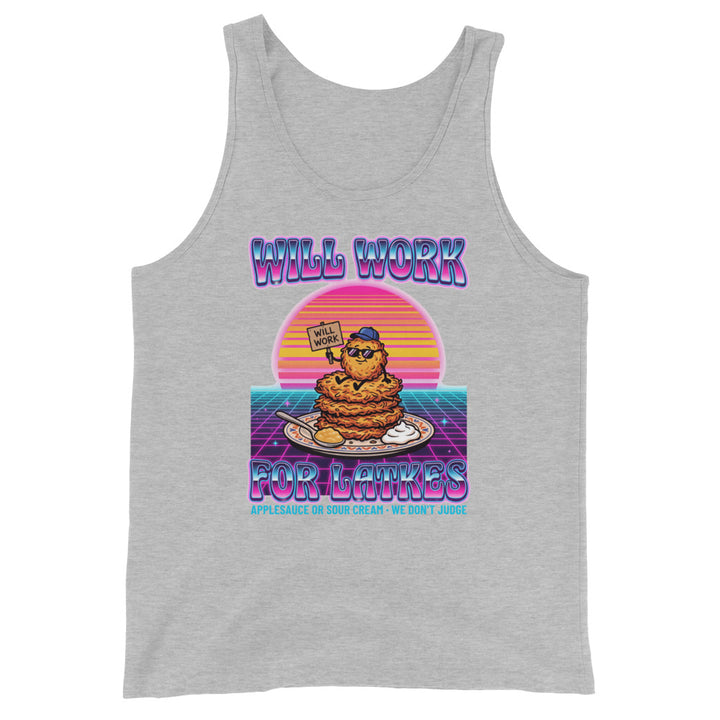 Will Work for Latkes 80s Jewish pride men&