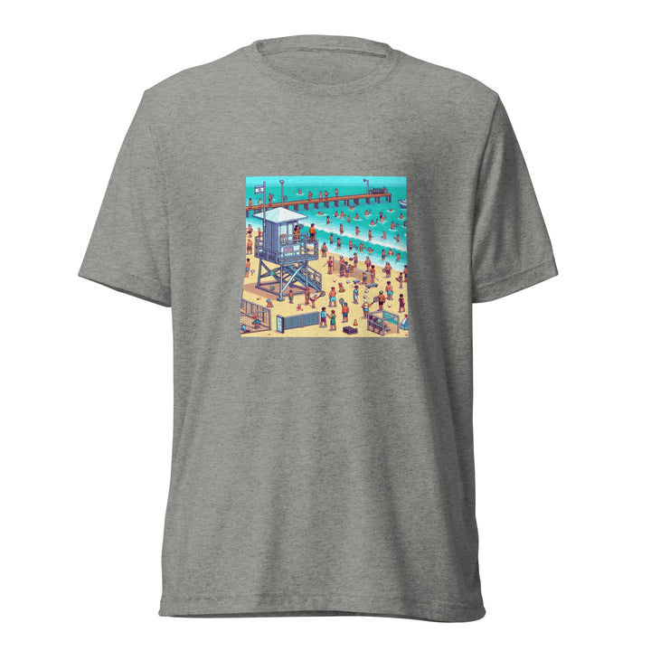 Tri-Blend T-Shirt | TLV Frishman Beach 16 Bit