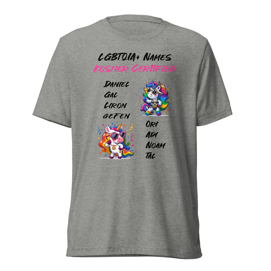 Tri-Blend T-Shirt | Kosher Certified Names