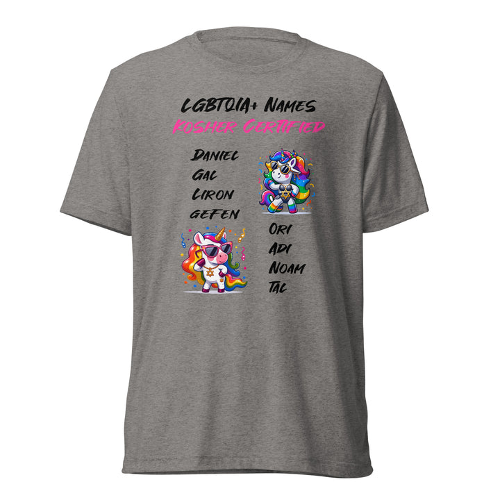 Tri-Blend T-Shirt | Kosher Certified Names
