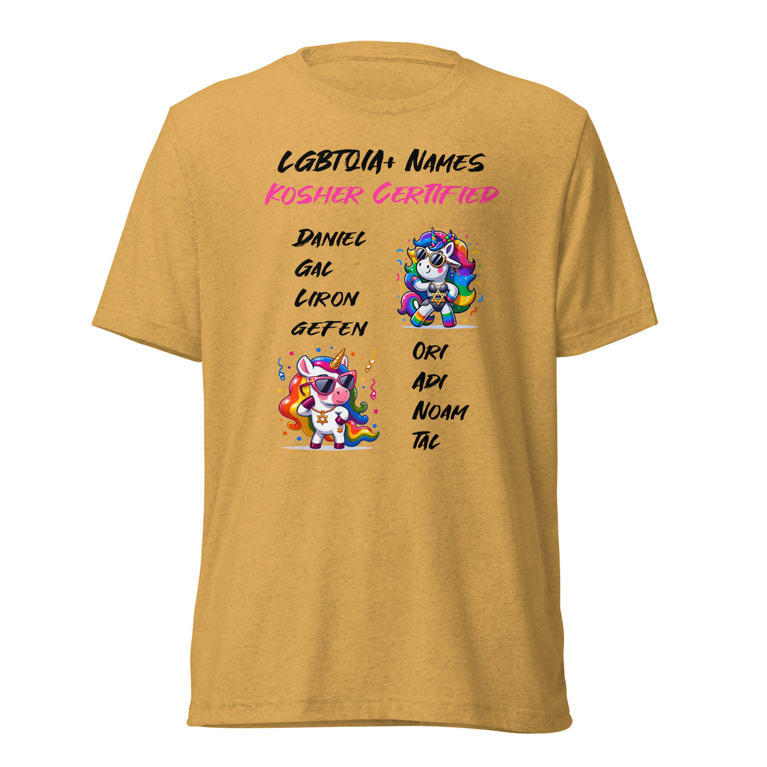 Tri-Blend T-Shirt | Kosher Certified Names