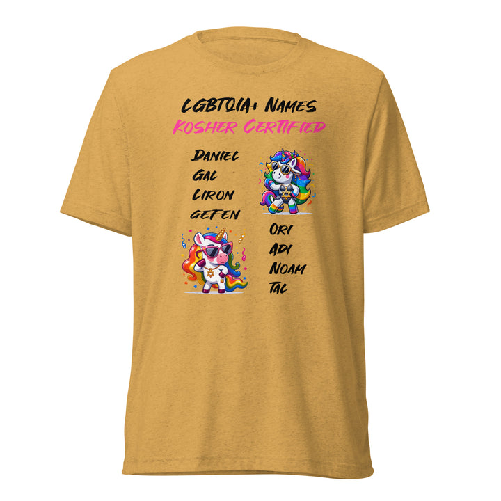 Tri-Blend T-Shirt | Kosher Certified Names