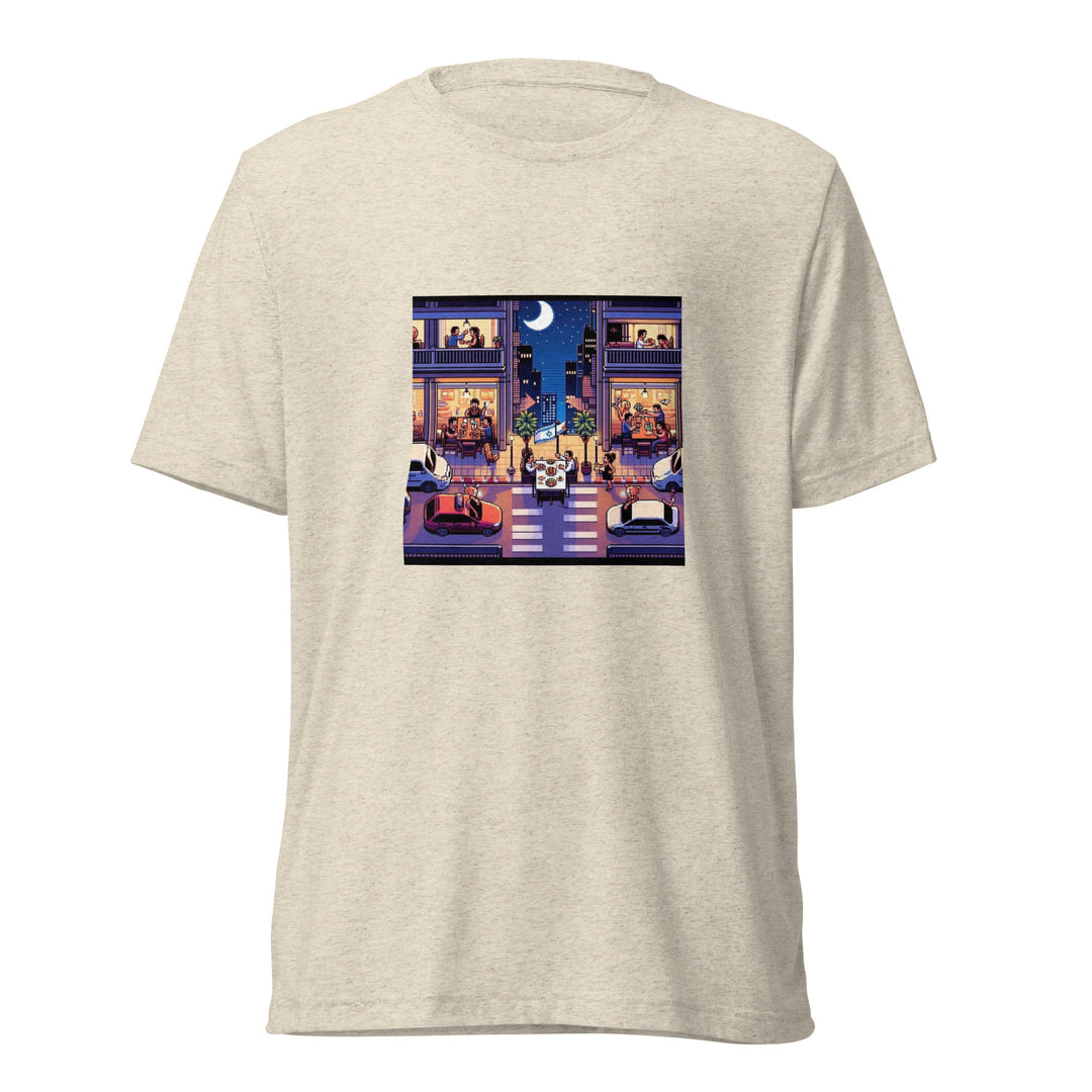 Tri-Blend T-Shirt | TLV Nightlife 16 Bit