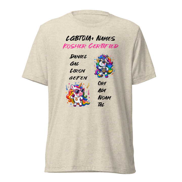 Tri-Blend T-Shirt | Kosher Certified Names