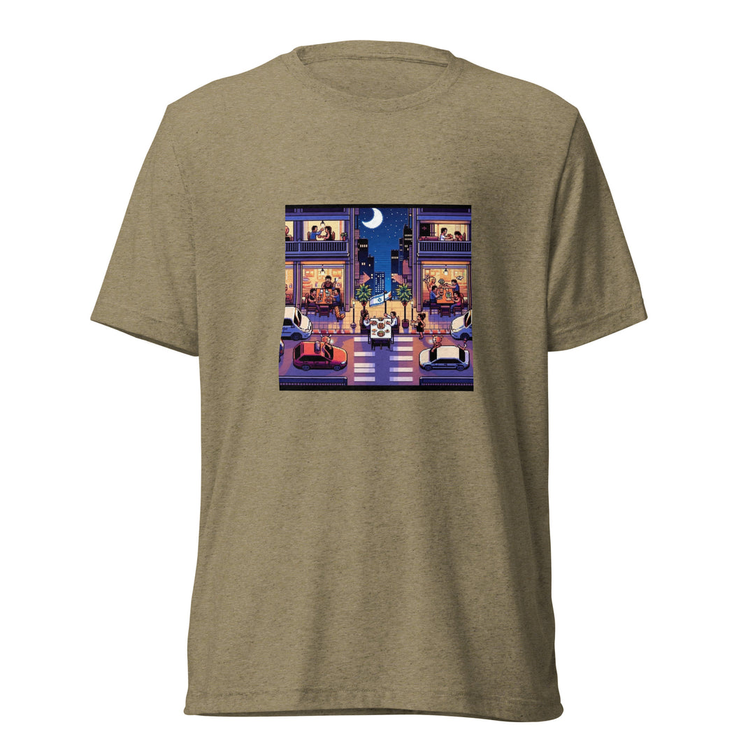 Tri-Blend T-Shirt | TLV Nightlife 16 Bit