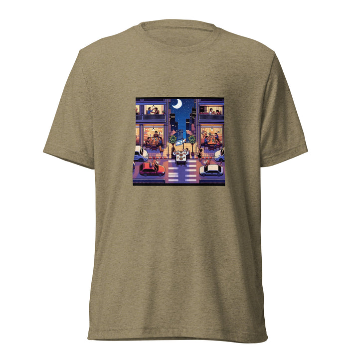 Tri-Blend T-Shirt | TLV Nightlife 16 Bit