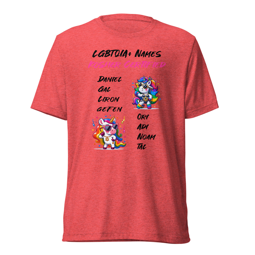 Tri-Blend T-Shirt | Kosher Certified Names