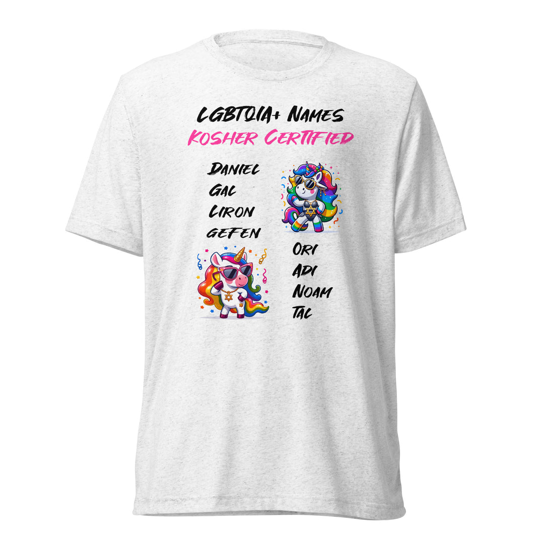 Tri-Blend T-Shirt | Kosher Certified Names