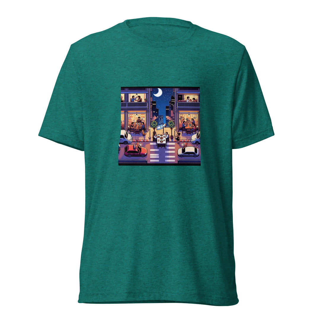 Tri-Blend T-Shirt | TLV Nightlife 16 Bit