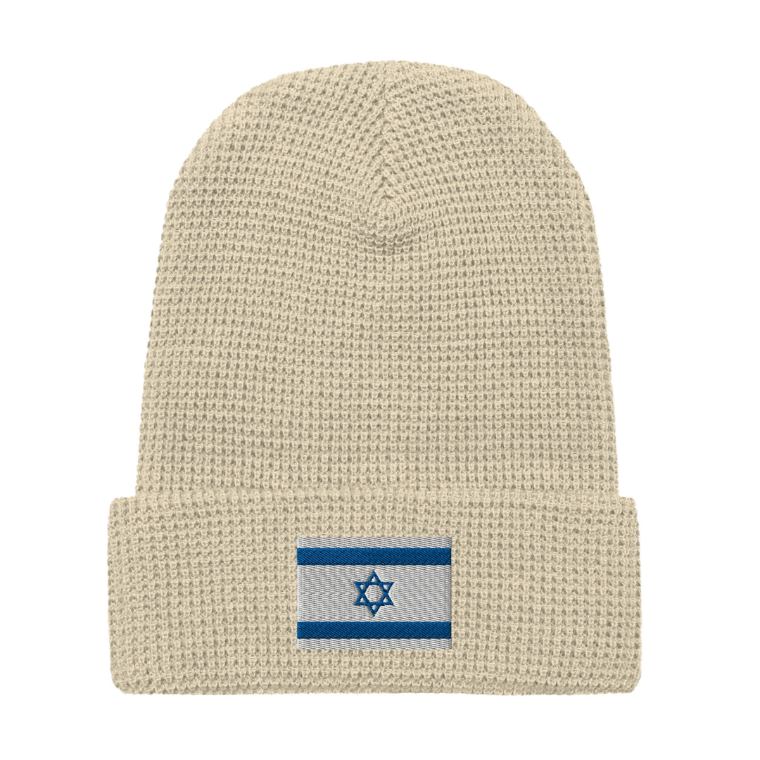 Waffle Beanie | Israel Flag