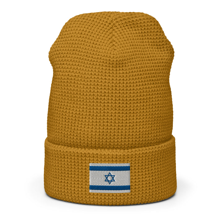 Waffle Beanie | Israel Flag