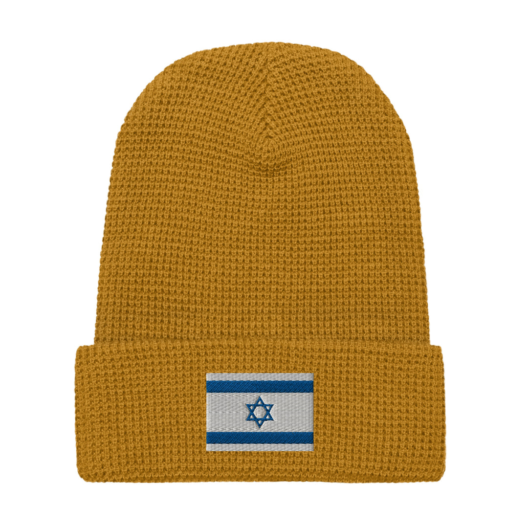 Waffle Beanie | Israel Flag