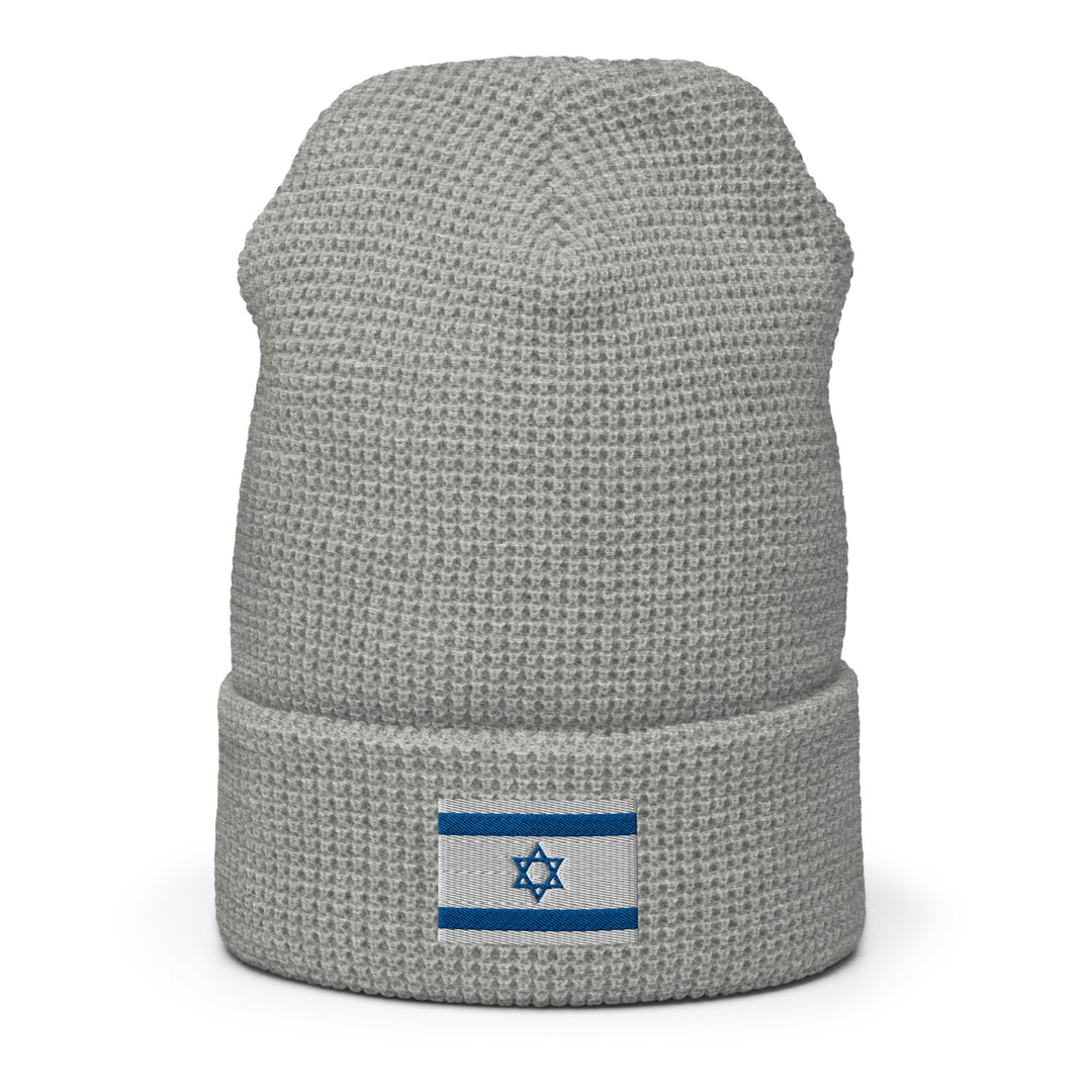Waffle Beanie | Israel Flag