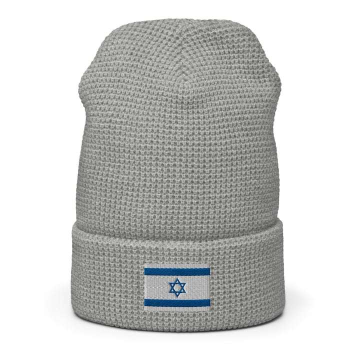 Waffle Beanie | Israel Flag