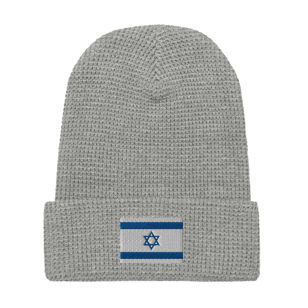 Waffle Beanie | Israel Flag