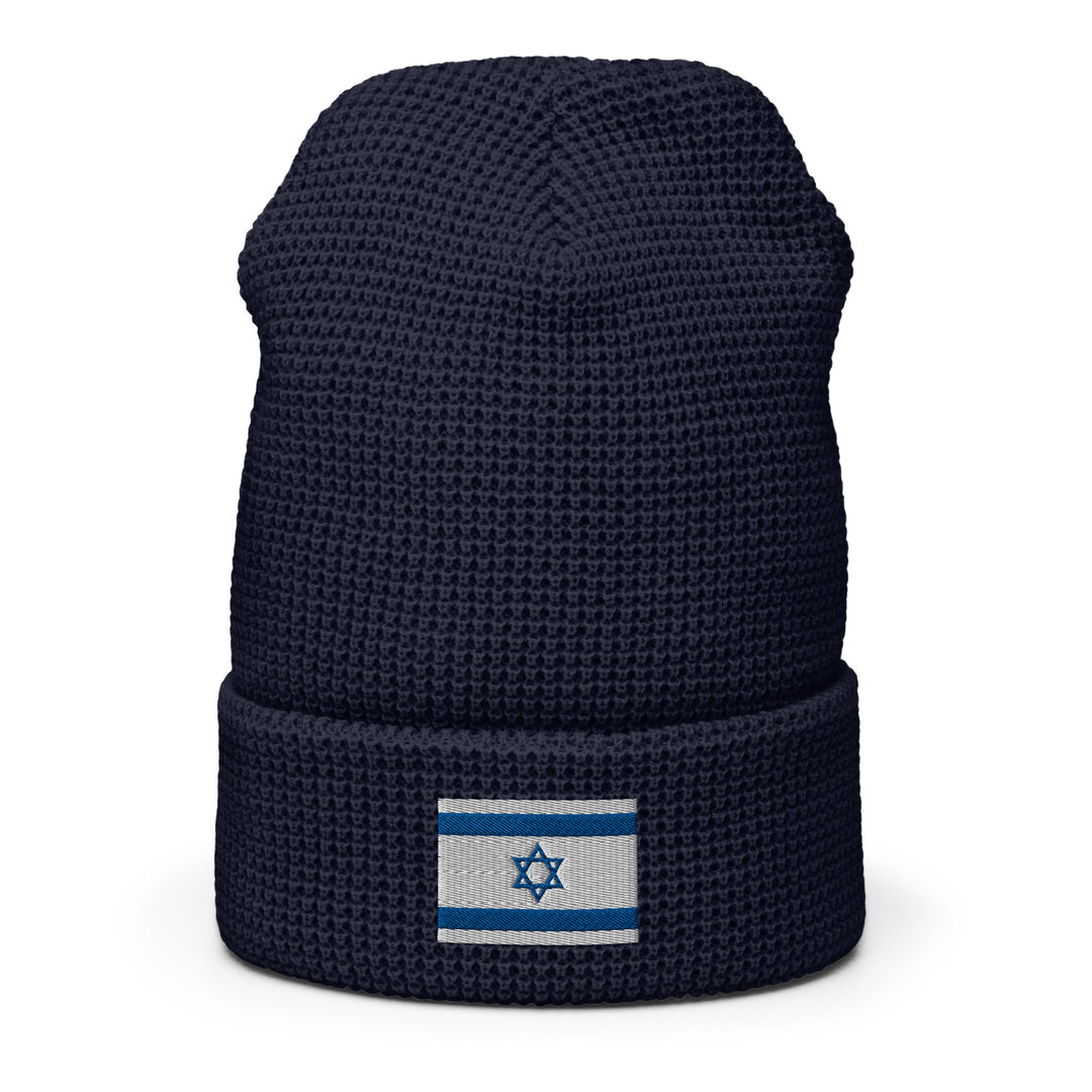 Waffle Beanie | Israel Flag