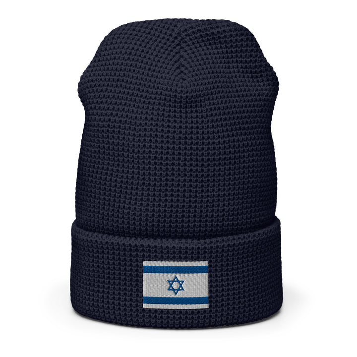 Waffle Beanie | Israel Flag