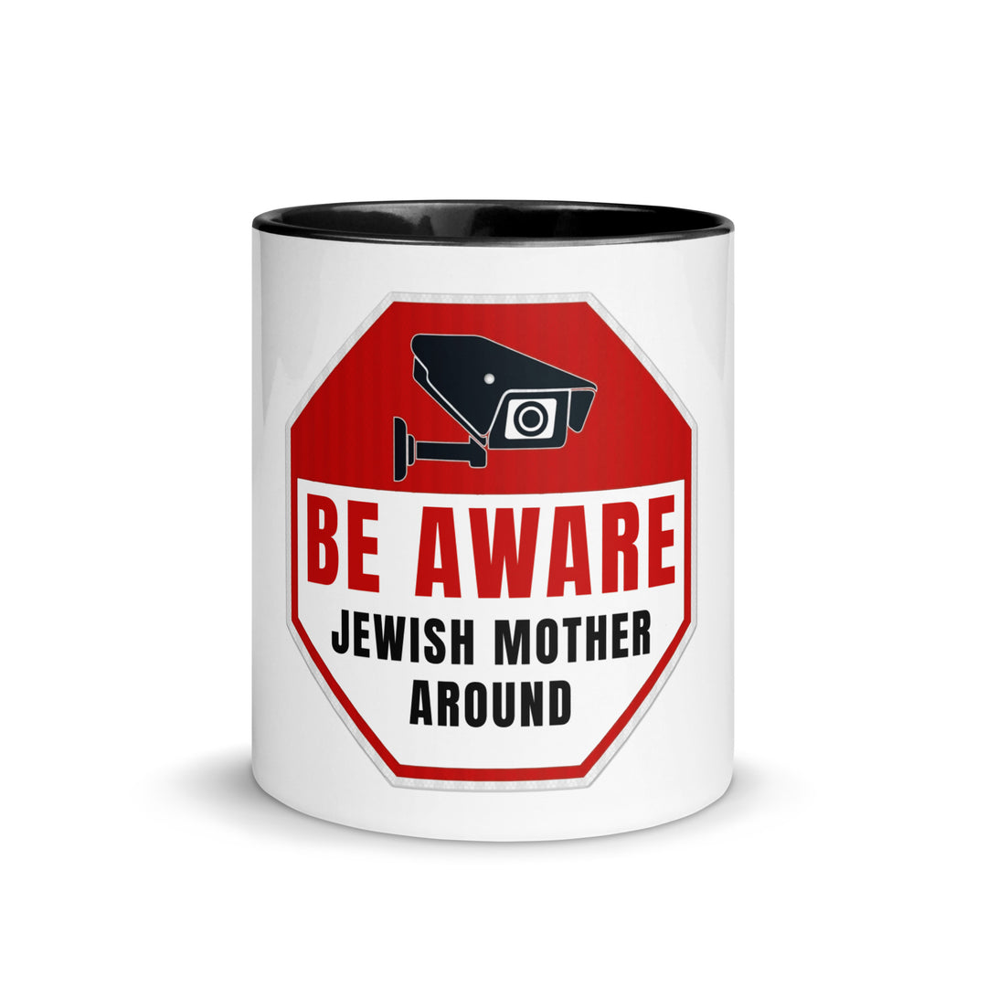 Mug with Color Inside | Be aware jewish mother
