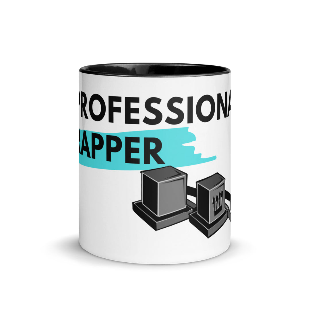 Professional Rapper Jewish pride mug with color inside - detail view