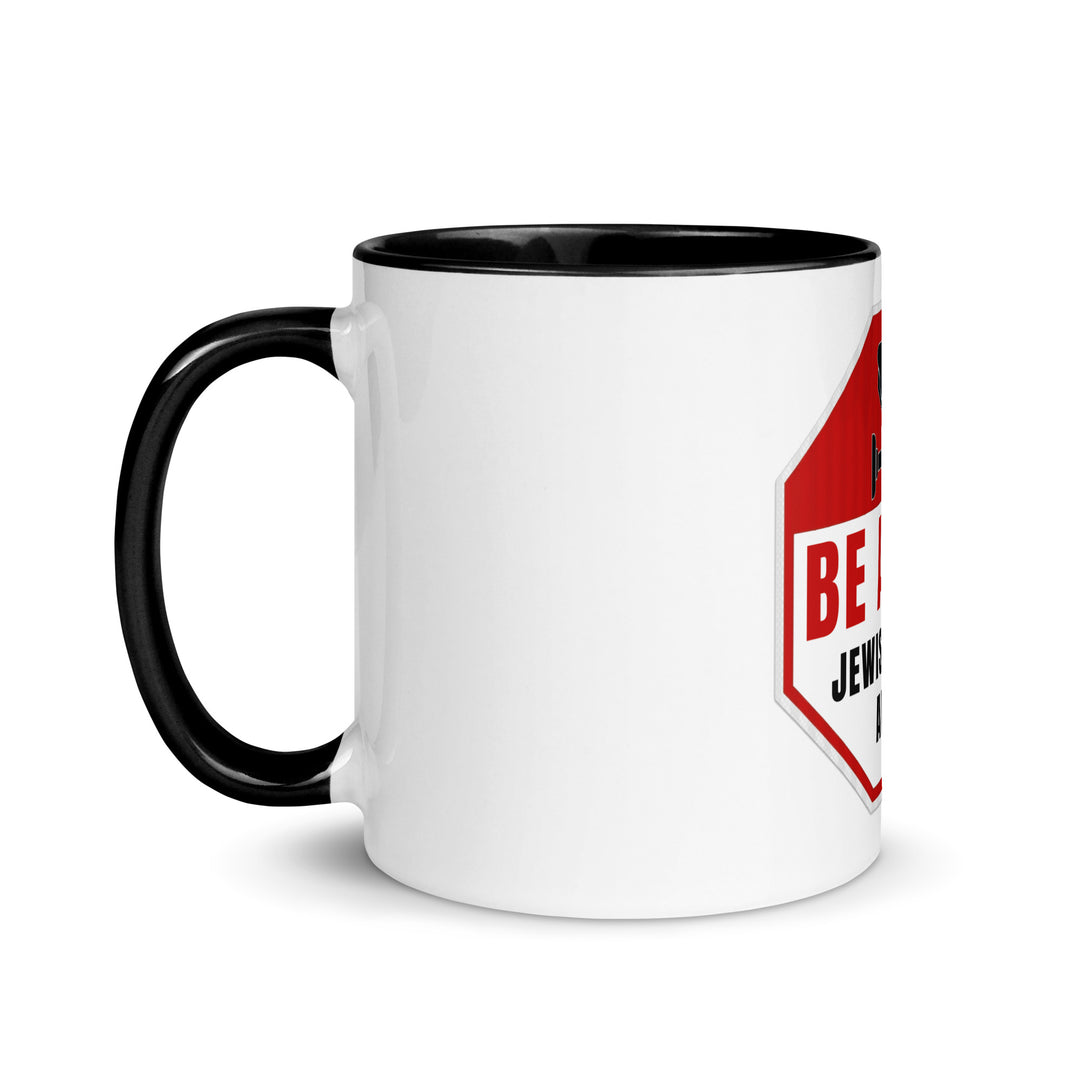 Mug with Color Inside | Be aware jewish mother