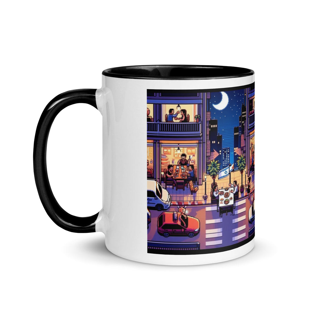 Mug with Color Inside | TLV Nightlife 16 Bit