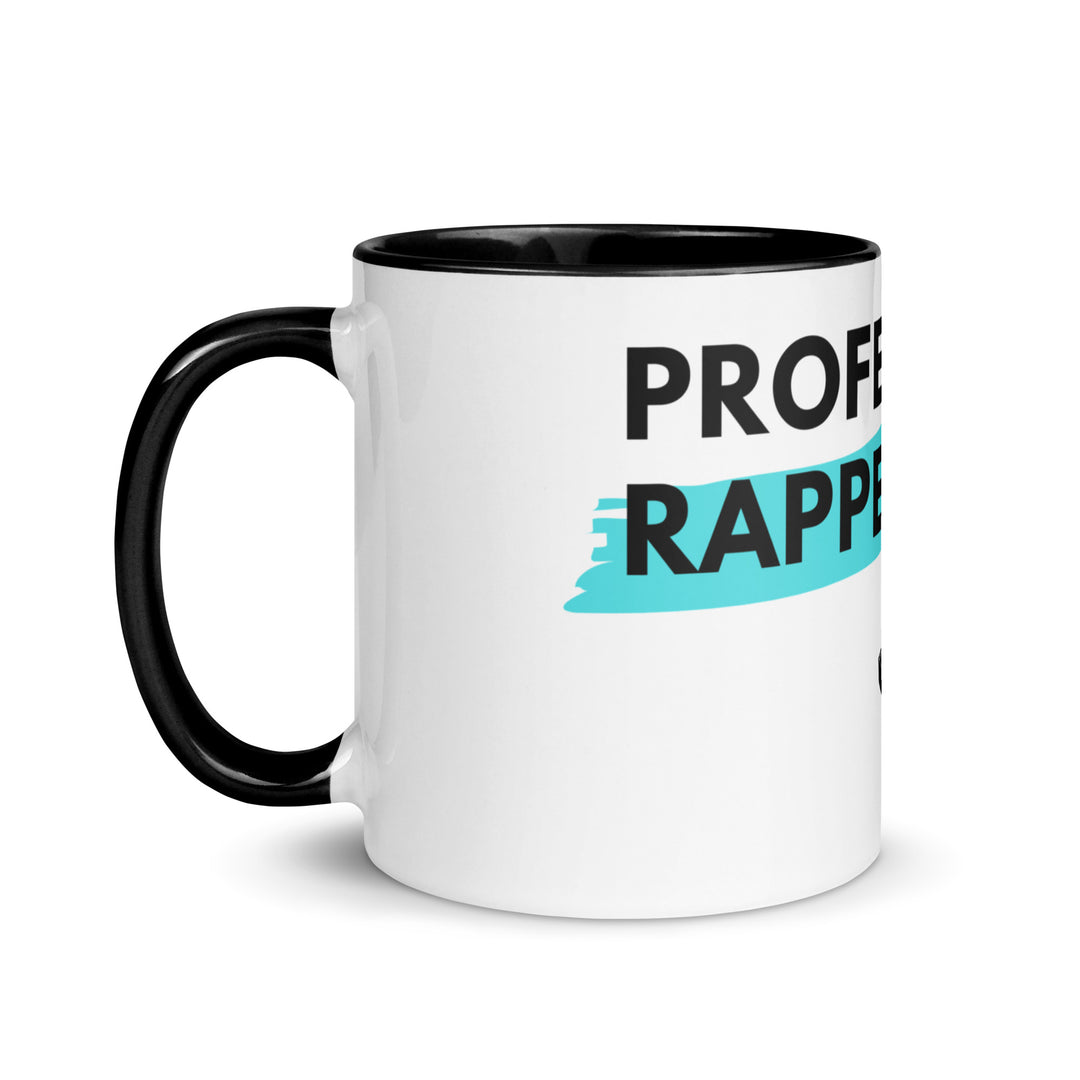 Professional Rapper Jewish pride mug with color inside - close-up