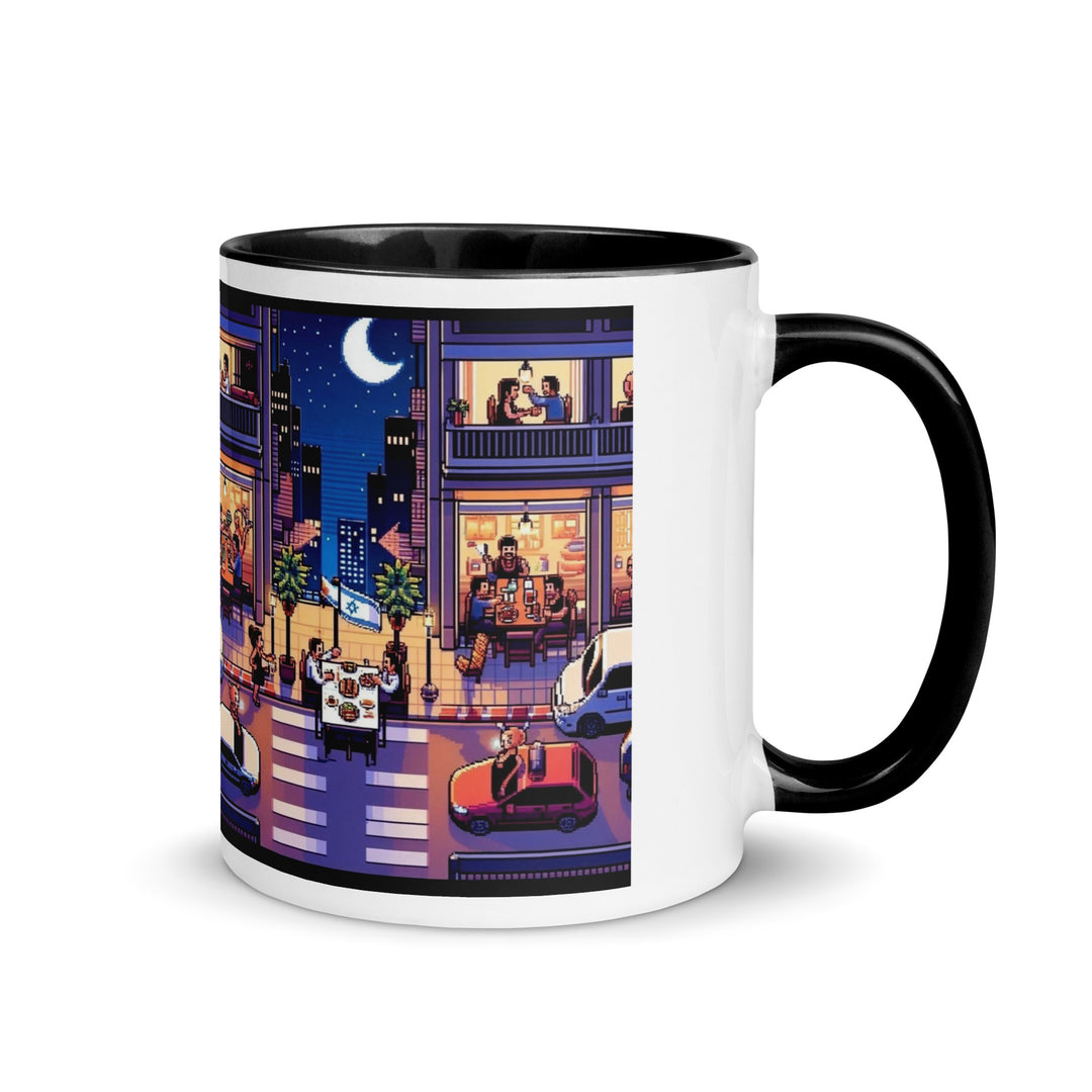 Mug with Color Inside | TLV Nightlife 16 Bit