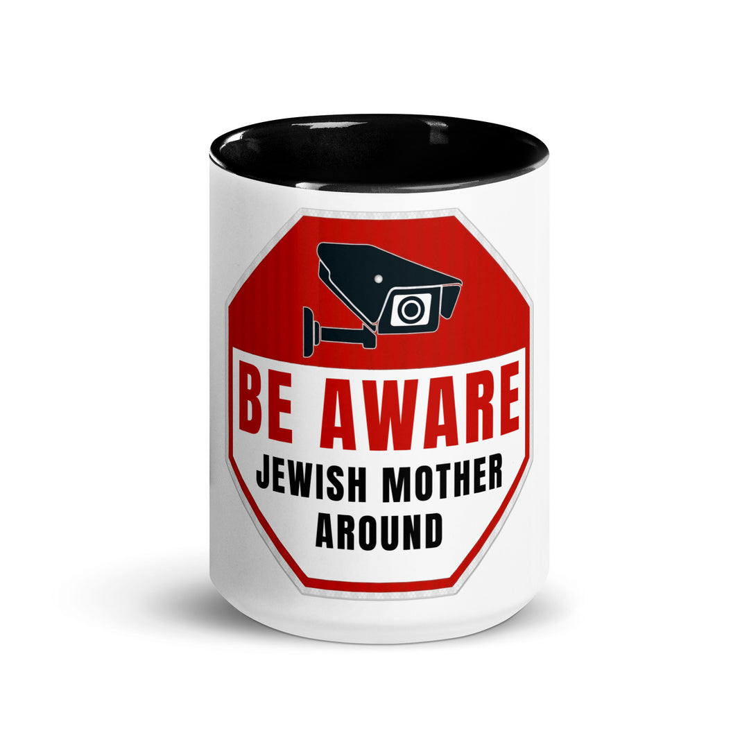 Mug with Color Inside | Be aware jewish mother