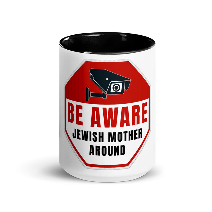 Mug with Color Inside | Be aware jewish mother
