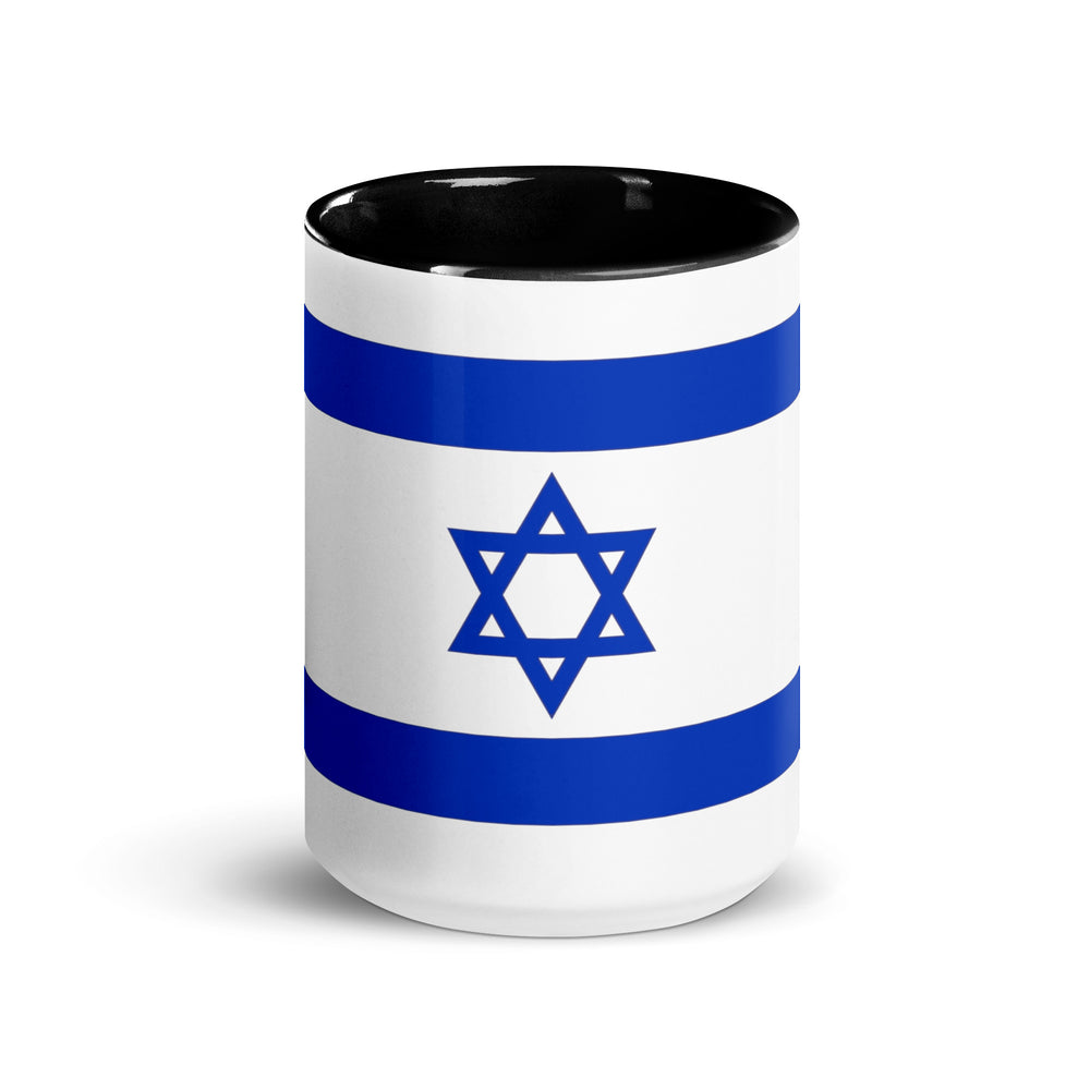 Israel Flag Israel mug with color inside - lifestyle shot