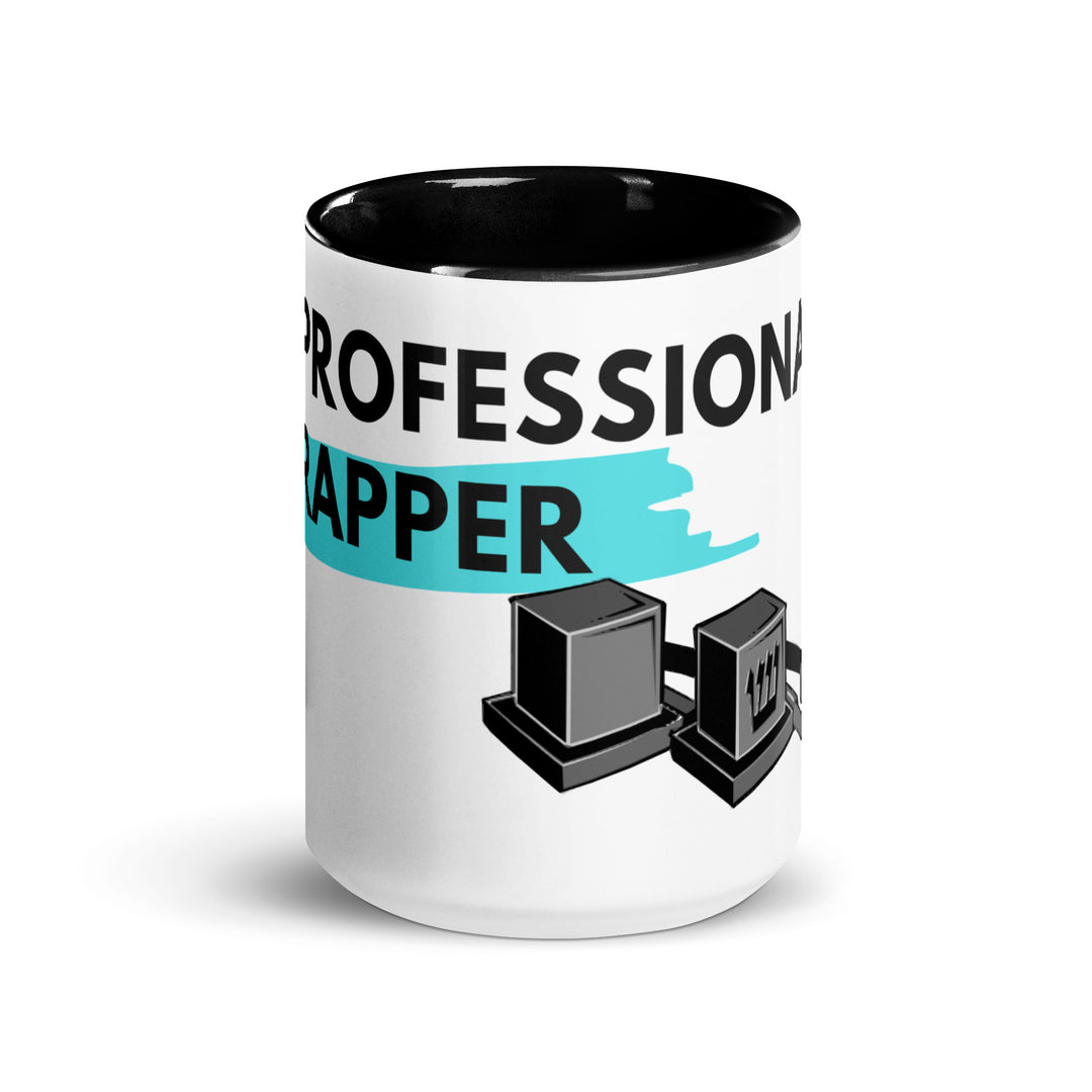 Professional Rapper Jewish pride mug with color inside - lifestyle shot