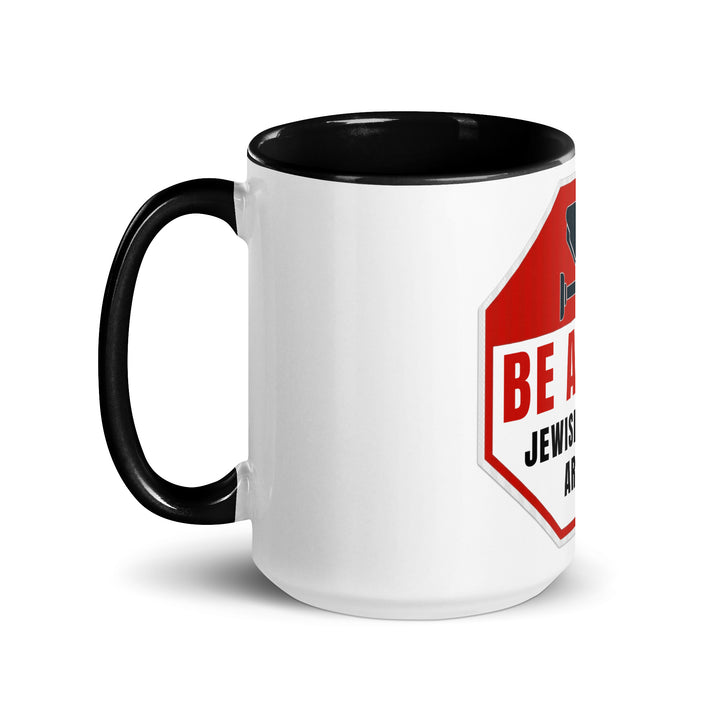 Mug with Color Inside | Be aware jewish mother