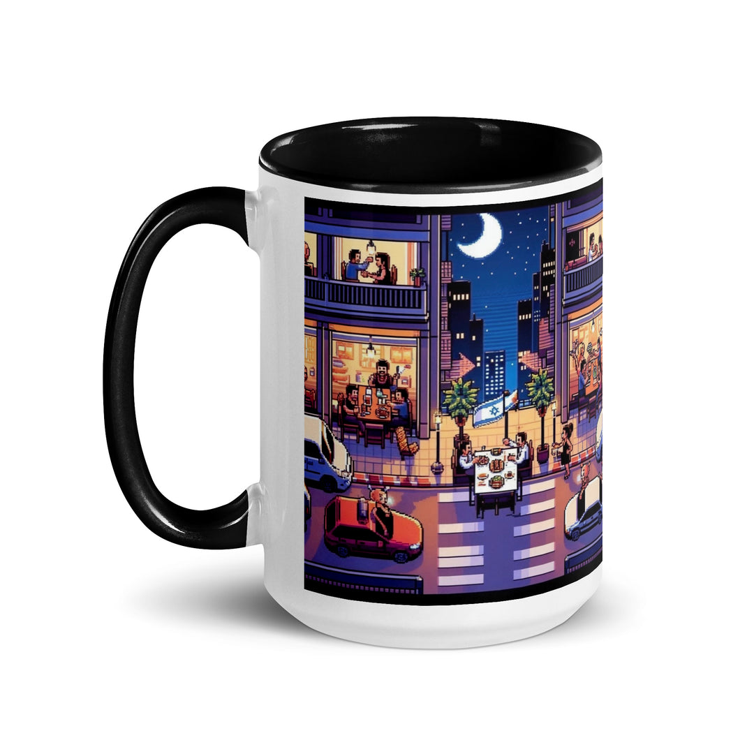 Mug with Color Inside | TLV Nightlife 16 Bit