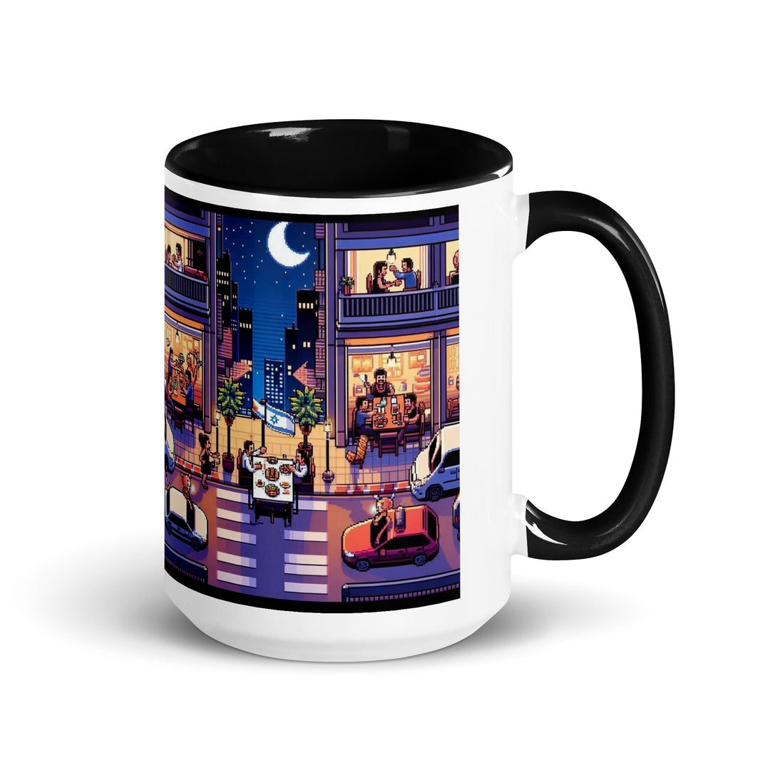 Mug with Color Inside | TLV Nightlife 16 Bit