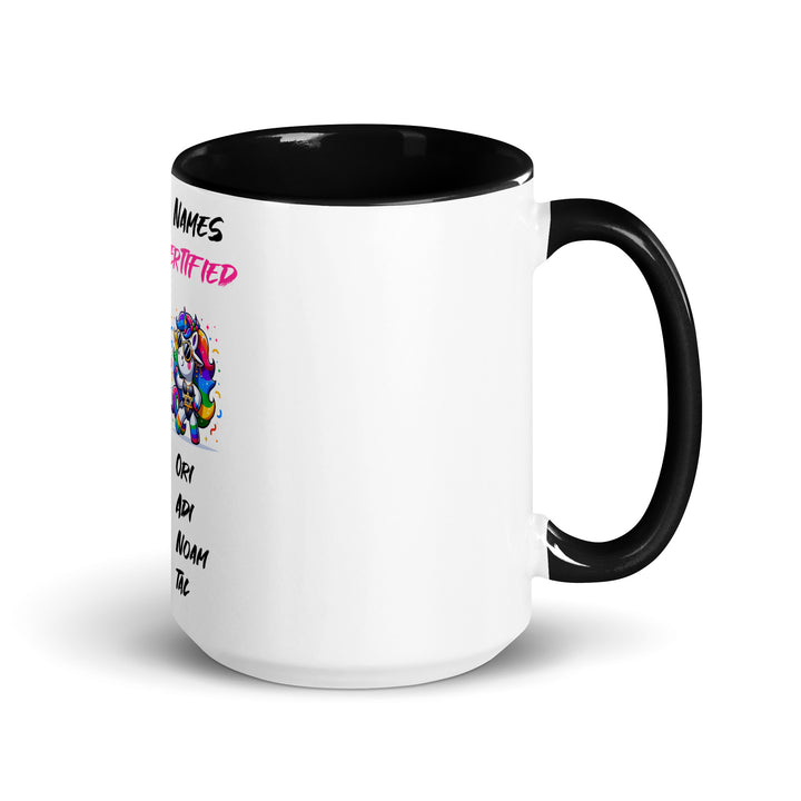 Mug with Color Inside | Kosher Certified Names