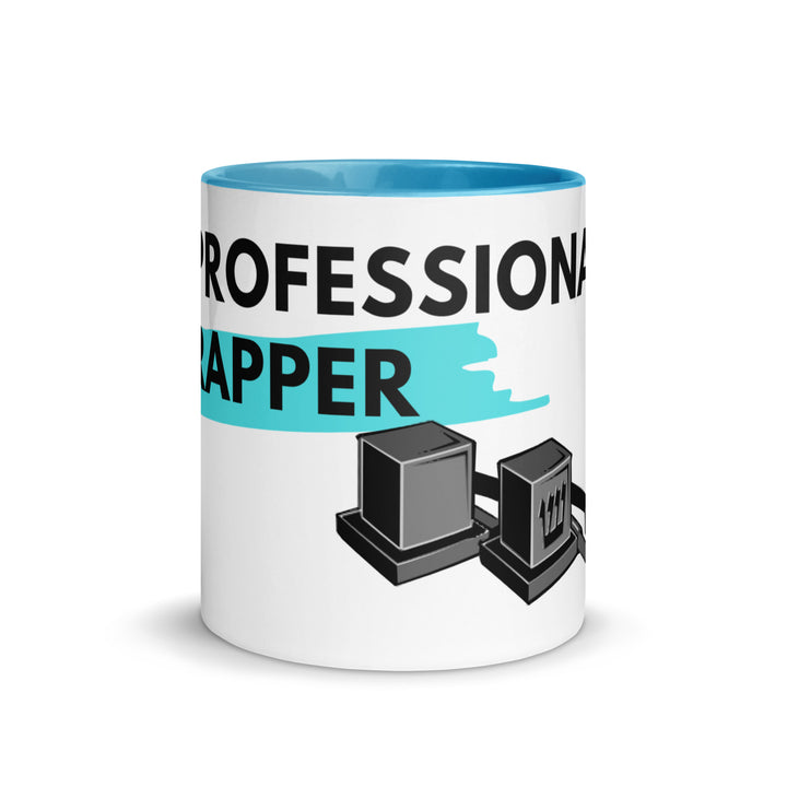 Professional Rapper Jewish pride mug with color inside - flat lay