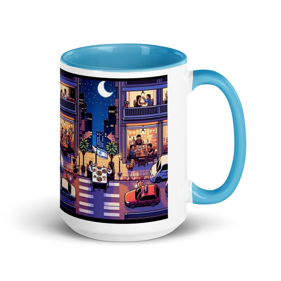Mug with Color Inside | TLV Nightlife 16 Bit