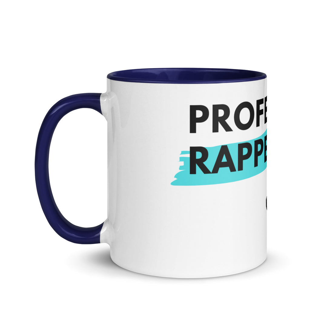 Professional Rapper Jewish pride mug with color inside - back view
