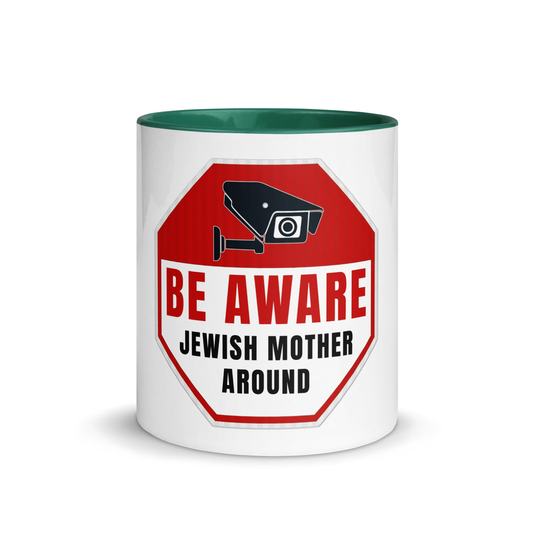 Mug with Color Inside | Be aware jewish mother