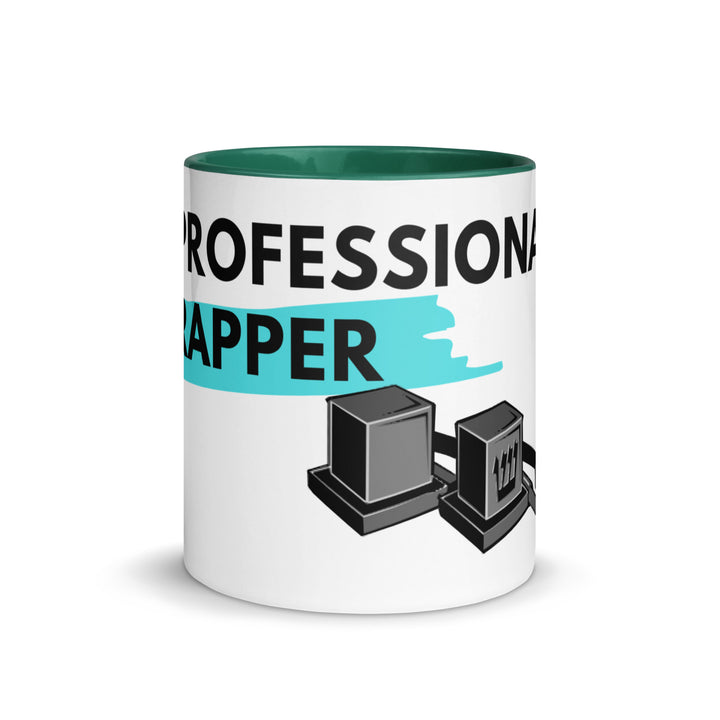 Professional Rapper Jewish pride mug with color inside - close-up