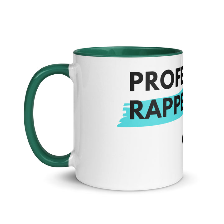 Professional Rapper Jewish pride mug with color inside - flat lay