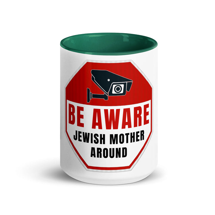 Mug with Color Inside | Be aware jewish mother