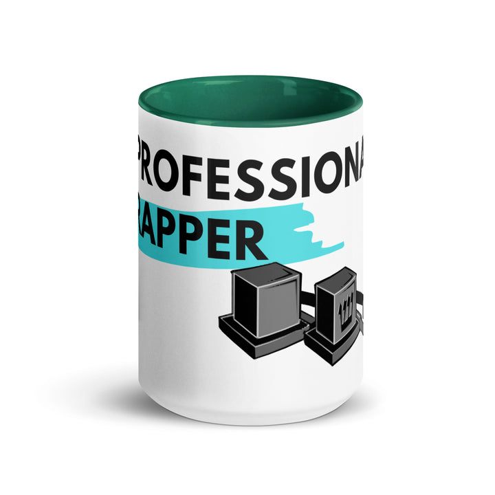 Professional Rapper Jewish pride mug with color inside - side view