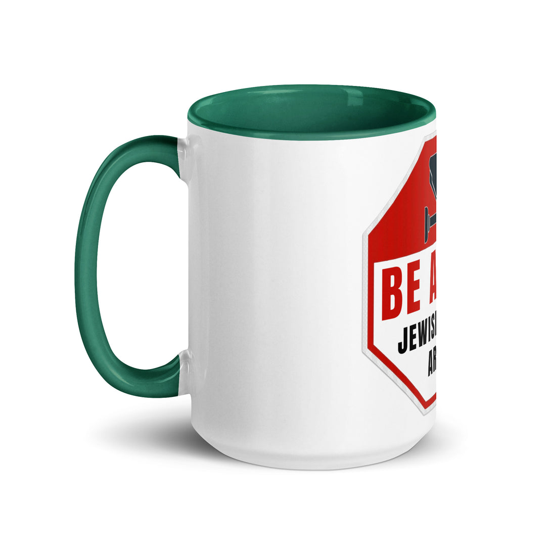 Mug with Color Inside | Be aware jewish mother