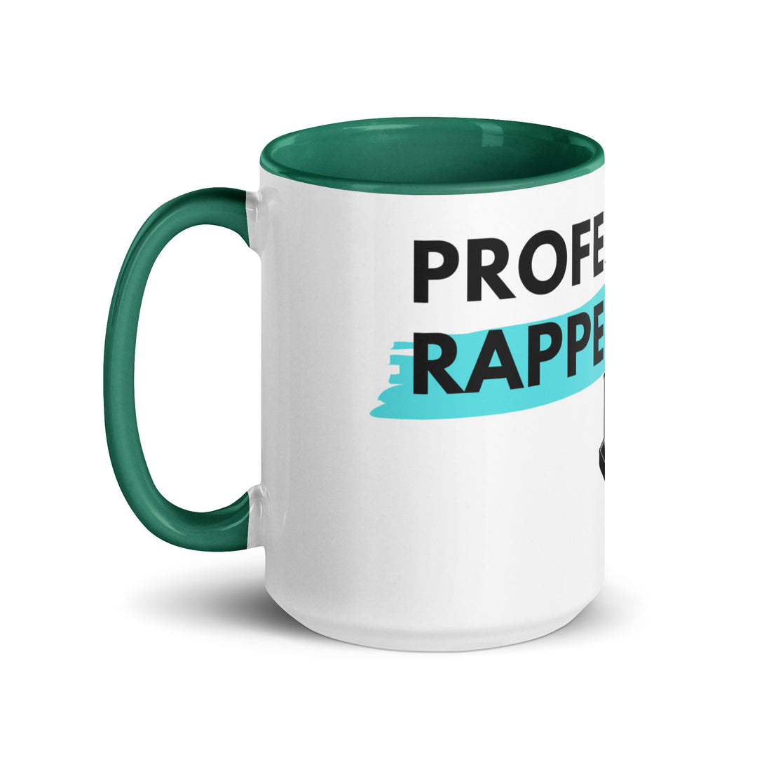 Professional Rapper Jewish pride mug with color inside - folded view
