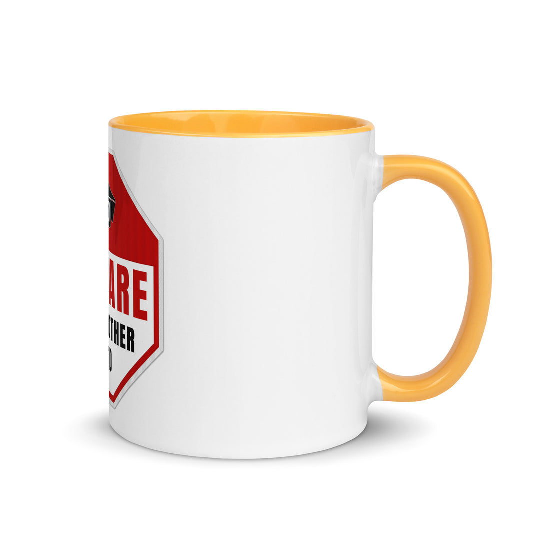 Mug with Color Inside | Be aware jewish mother
