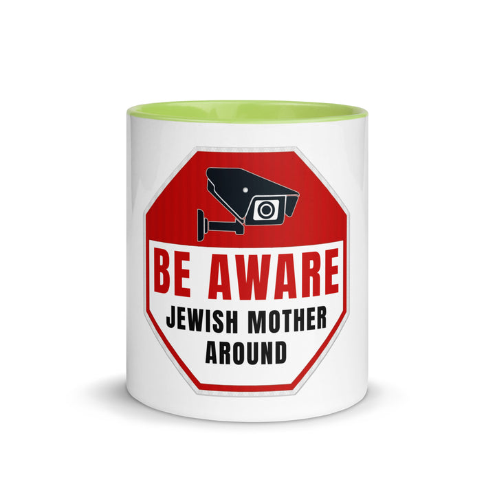 Mug with Color Inside | Be aware jewish mother