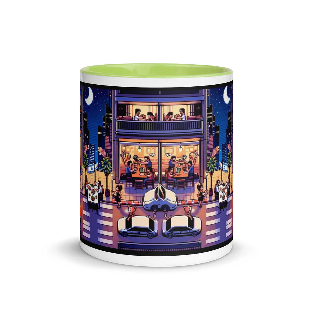 Mug with Color Inside | TLV Nightlife 16 Bit
